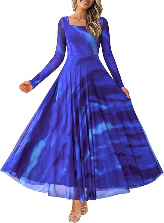 BTFBM Women Maxi Dress Fall 2025 Fashion Elegant Long Sleeve Square Neck Floral Print Party Club Wedding Guest Dresses