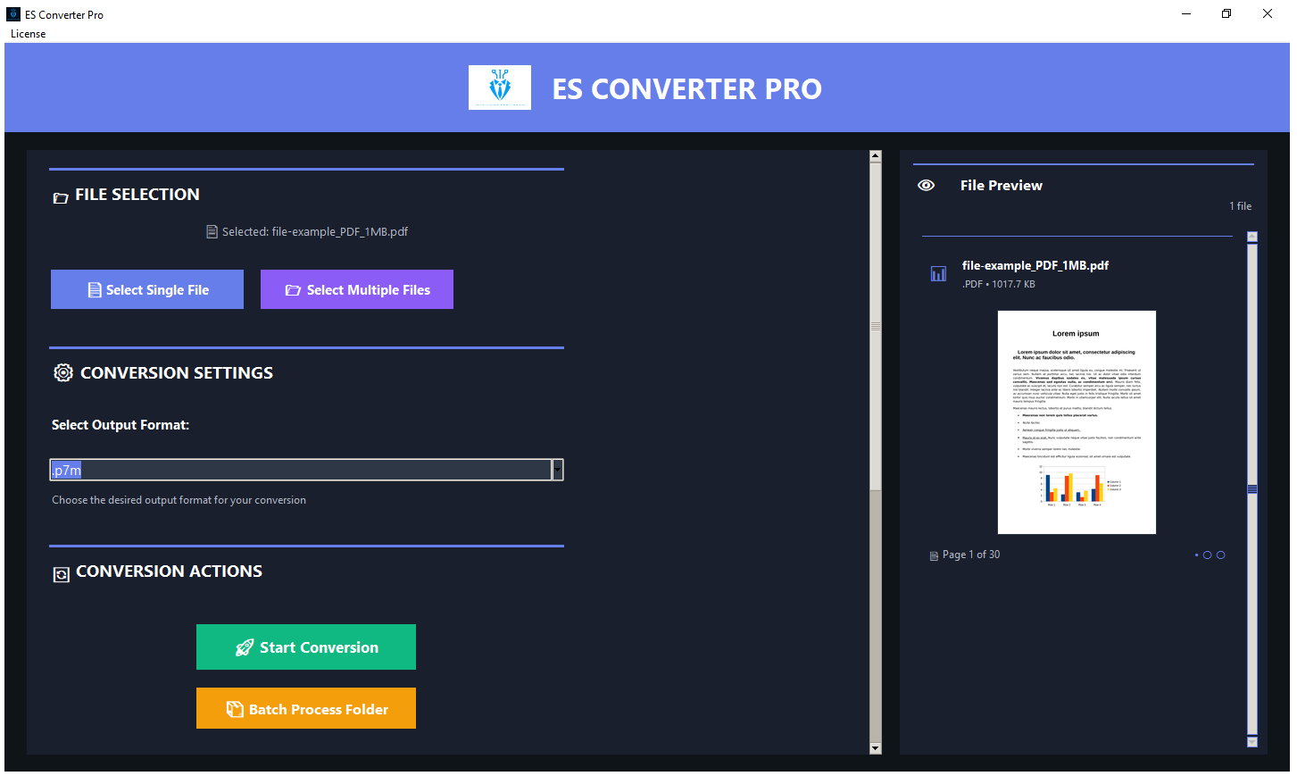 ES Converter PRO | Image, Documents, Signature file | PDF, Docx, P7m, P7s , JPG, PNG, WEBP, AVIF Coverter | Convert Files Instantly - No Uploads, 100% Secure